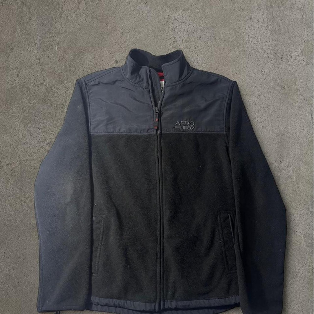 y2k 2000s aeropostale aero 87 fleece zip up